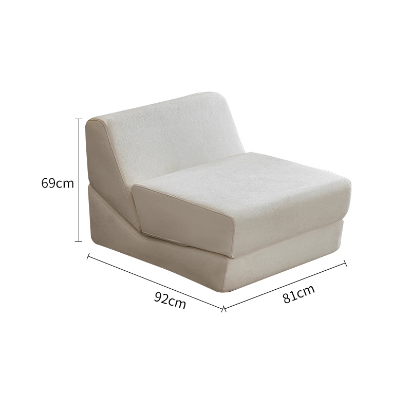 Velvet Tri-fold Modular Sofa
