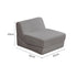 Velvet Tri-fold Modular Sofa