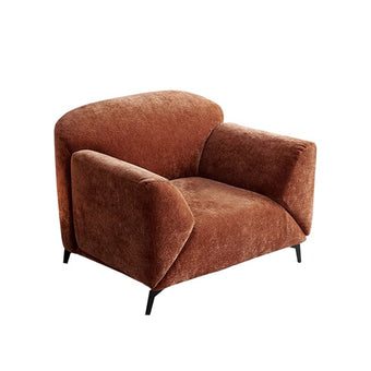Pre Sale Brick Red Chenille Multi-Functional Lounge Chair