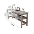 Gray Solid Wood Multi-Layer Desk/1.2M-1.4M