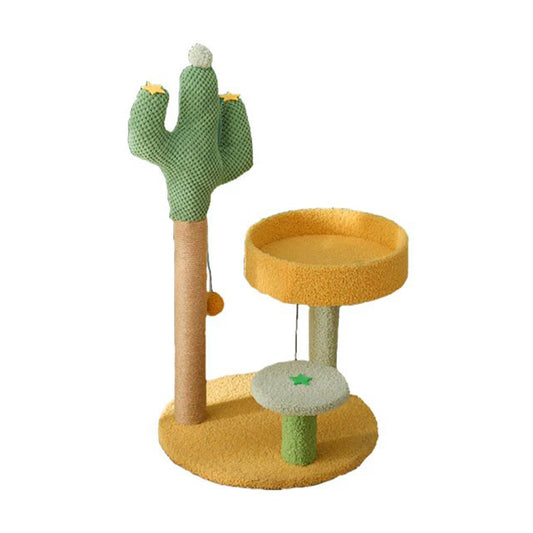 Cactus Double-Layer Cat Scratching Tree