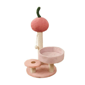Cherry Double-Layer Cat Scratching Tree