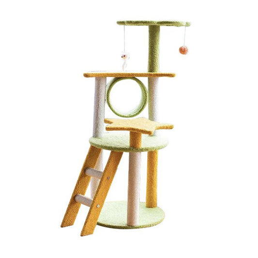 Starry Sky Four-Layer Cat Scratching Tree