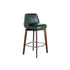 Swivel Bar Stool in Walnut Wood Green/Blue/Coffee/White