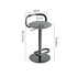 Adjustable Swivel Bar Stool in Black Titanium Base White/Gray/Yellow