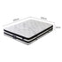 White Knitted Reinforced Edge Support Queen Mattress