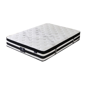 White Knitted Reinforced Edge Support Queen Mattress