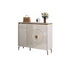 White Rock Panel Shoe Cabinet/Circular Door
