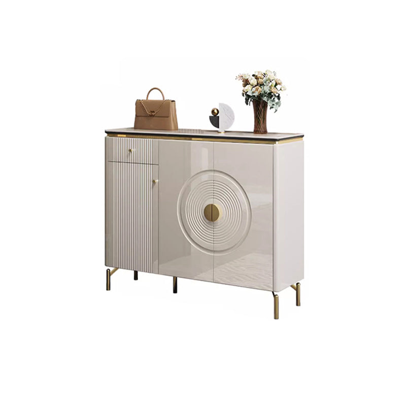White Rock Panel Shoe Cabinet/Circular Door