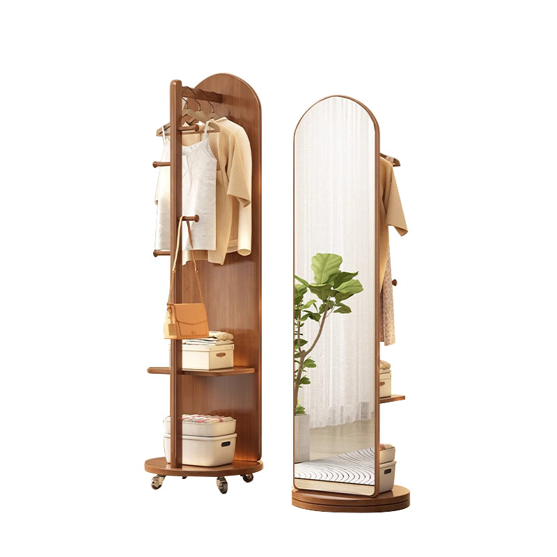 Vintage-colored Solid Wood Dressing Mirror