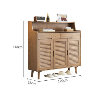 Pre Sale Three-door louvered shoe cabinet