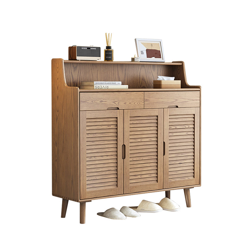 Pre Sale Three-door louvered shoe cabinet