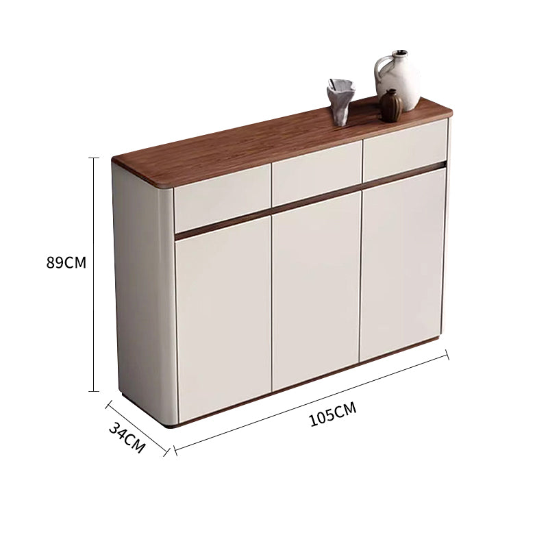 Pre Sale Painted shoe cabinet with wood grain top