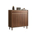 Pre Sale Walnut-colored wooden shoe cabinet