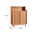 Pre Sale Light walnut-colored ash wood roll-up shoe cabinet