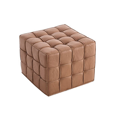 Handcrafted Leather Cube Seats