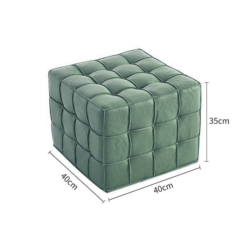 Handcrafted Leather Cube Seats