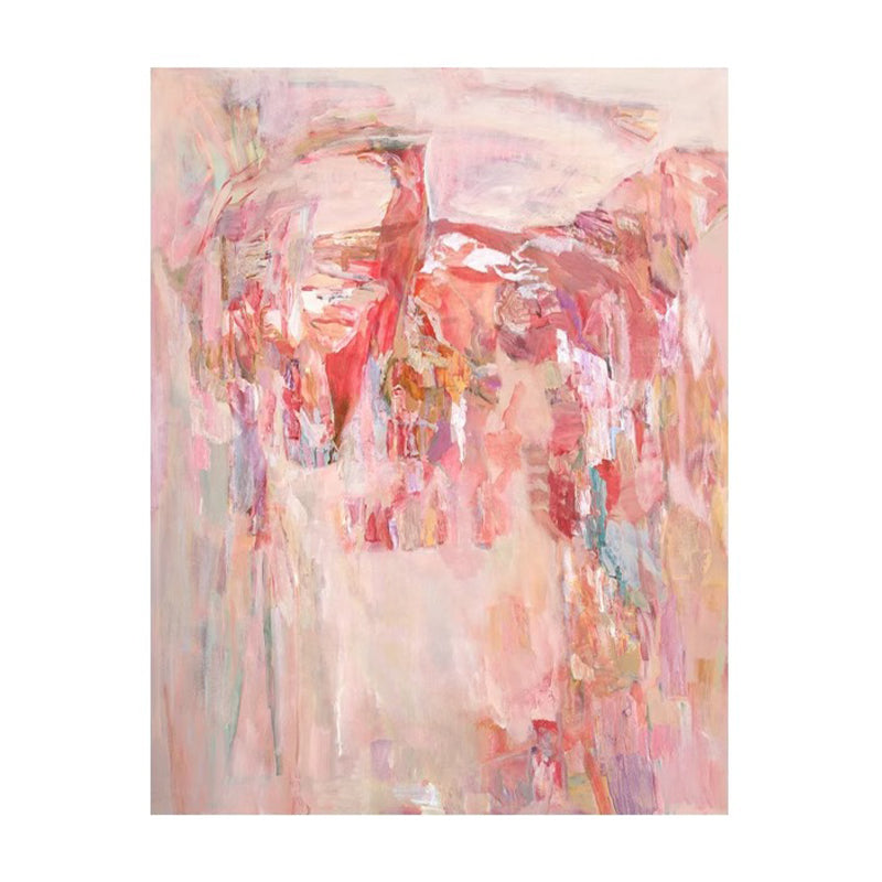 "Red Valley" Hand-painted Oil Painting/Solid Wood Frame/70x120cm