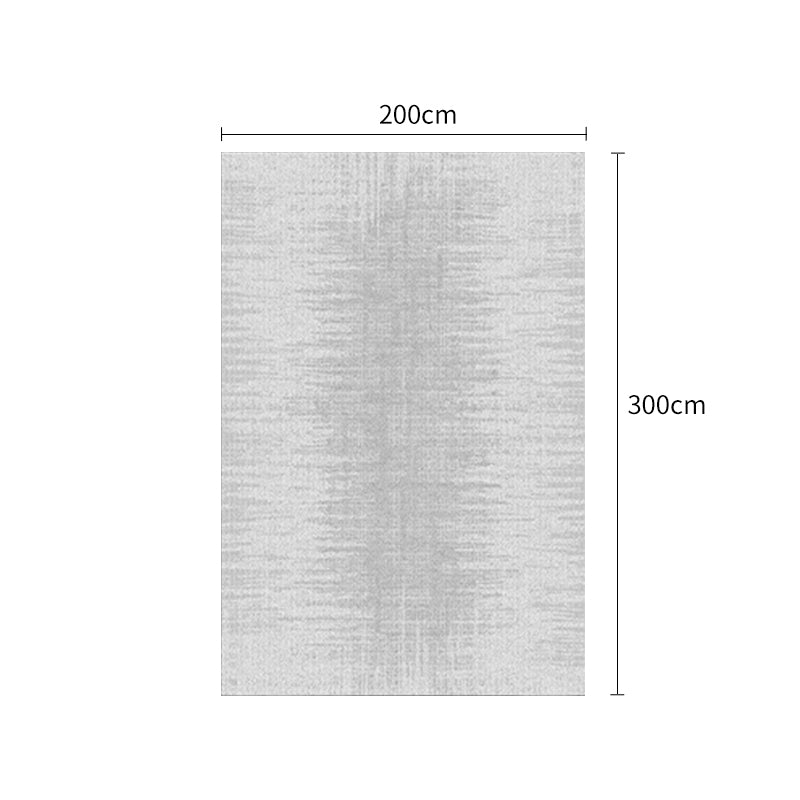 Gray Looped  Rug  With Linen Non-Slip