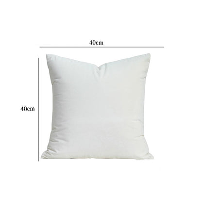 Green/White/Infant Velvet/Square Cushion