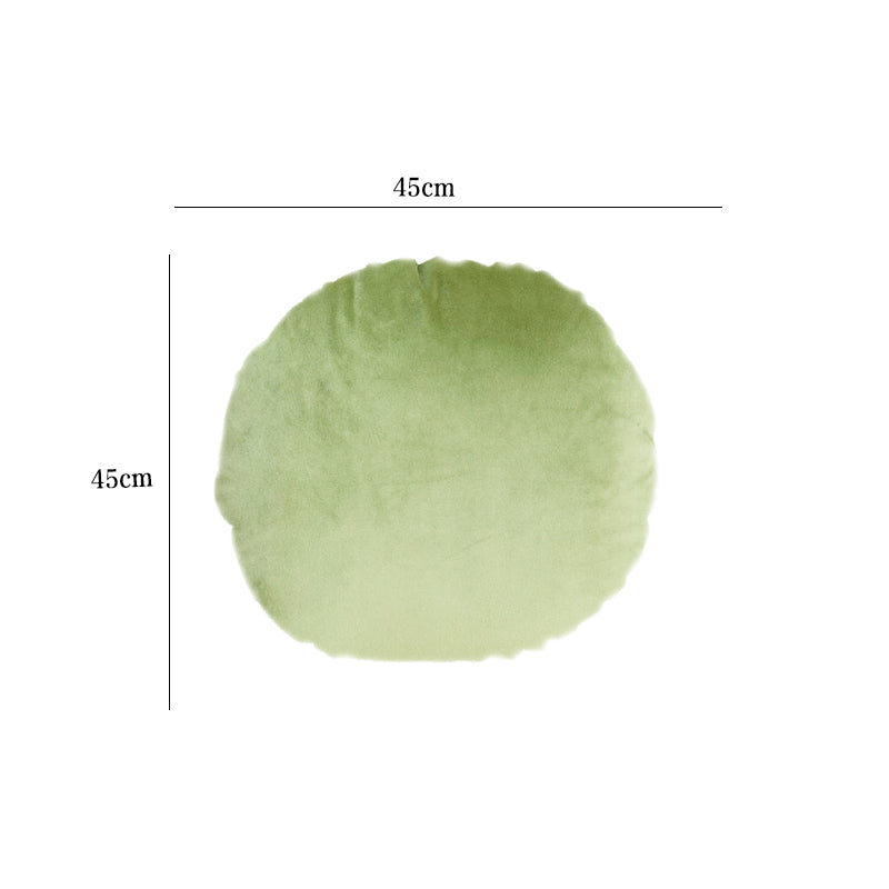 White/Green/Infant Velvet/Round Cushion
