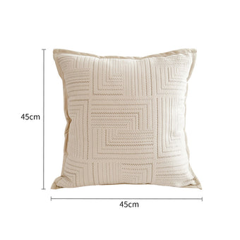 Pre Sale Off-white Maze Square Throw Pillow
