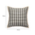 Pre Sale Black Tweed-Style Woven Square Throw Pillow