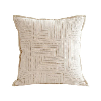 Pre Sale Off-white Maze Square Throw Pillow