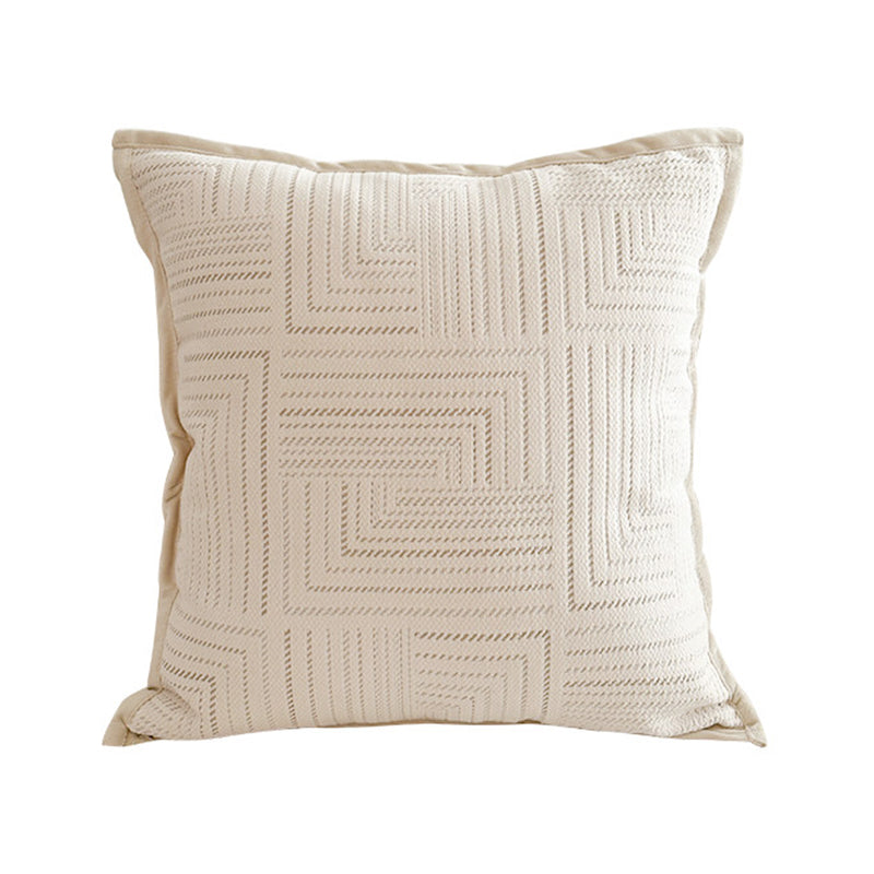 Pre Sale Off-white Maze Square Throw Pillow