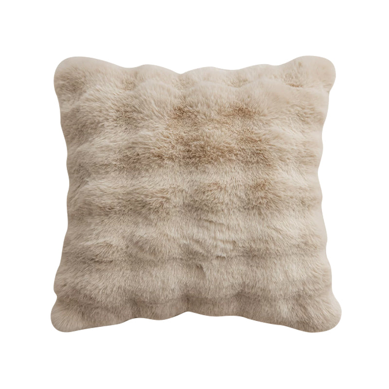 Pre Sale Bubble Fleece Coffee Square Cushion