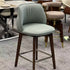 Swivel Bar Stool in Walnut Wood Green/Blue/Coffee/White