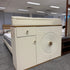 White Rock Panel Shoe Cabinet/Circular Door