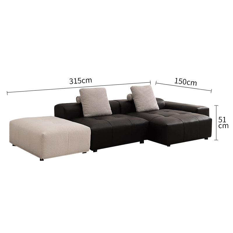 Genuine Leather Pixel Modular Sofa