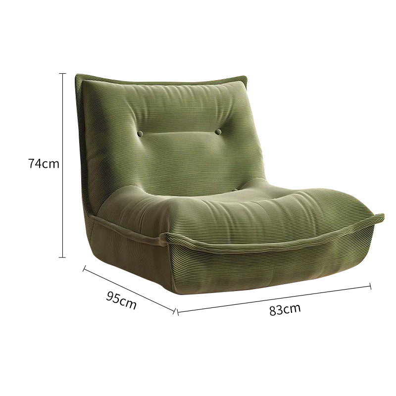 Pre Sale Green Corduroy Comfort Single Leisure Chair