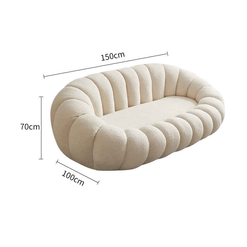 Pumpkin Sherpa Sofa