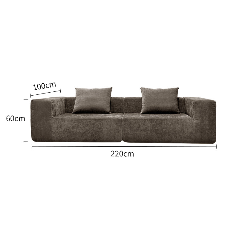 Pre Sale Chenille Straight Row Compression Sofa