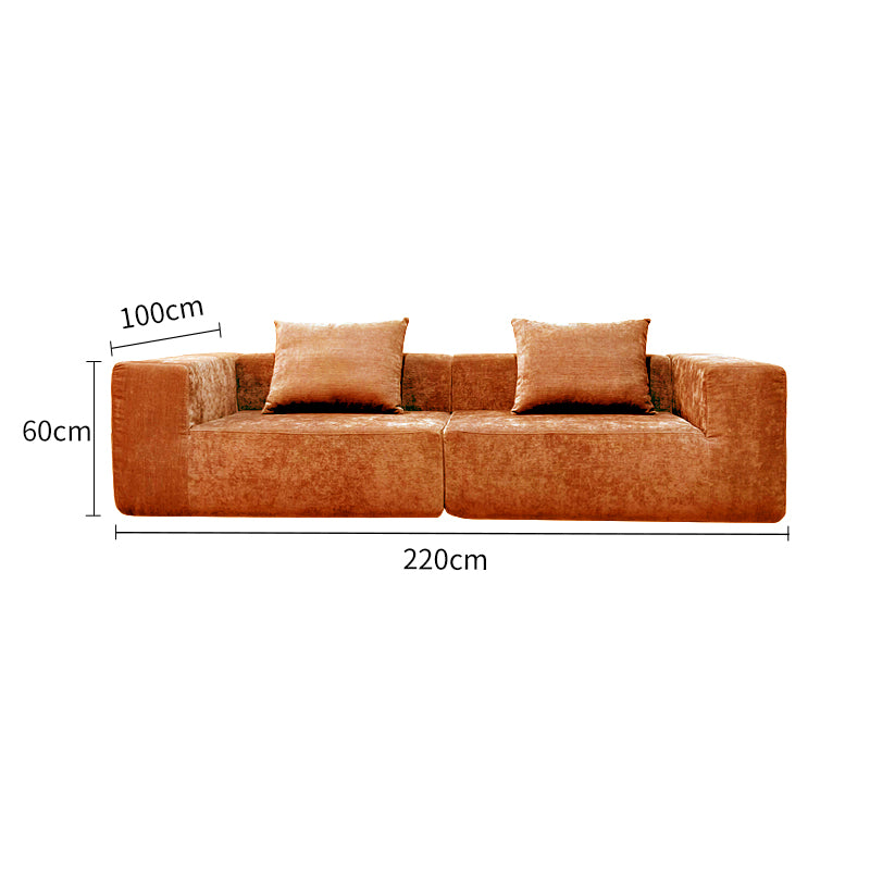 Pre Sale Chenille Straight Row Compression Sofa