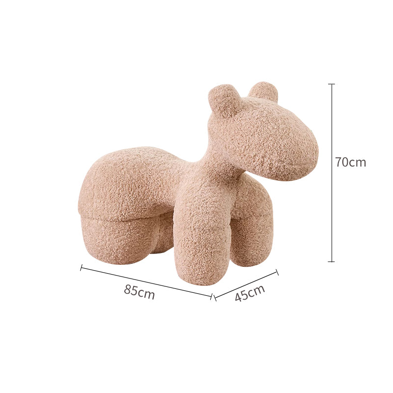 Faux Lamb’s Wool/Cute Horse/Leisure/Stool