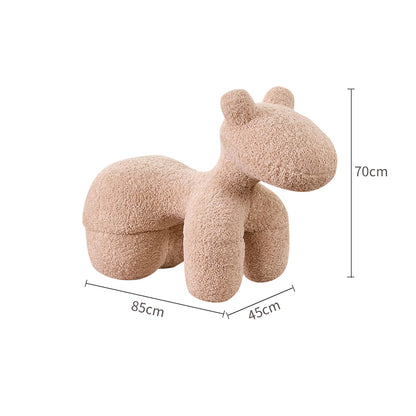 Faux Lamb’s Wool/Cute Horse/Leisure/Stool