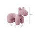 Horse-Shaped Ottoman Stool Lamb Fleece