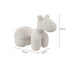 Horse-Shaped Ottoman Stool Lamb Fleece