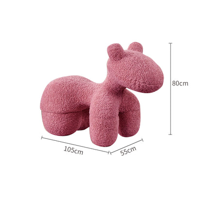 Faux Lamb’s Wool/Cute Horse/Leisure/Stool