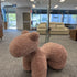 Horse-Shaped Ottoman Stool Lamb Fleece