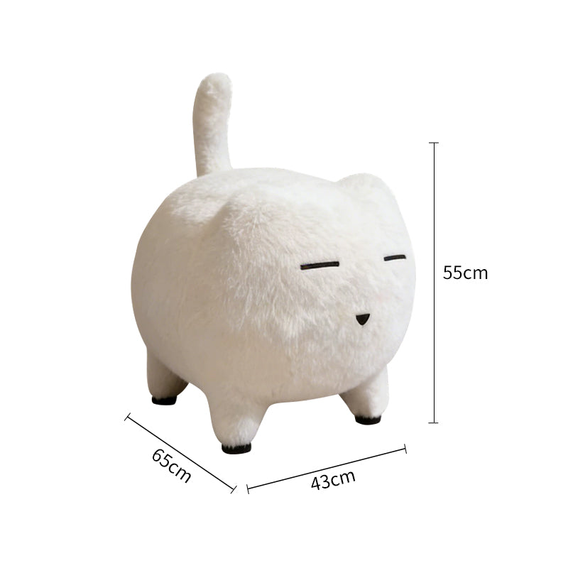 Pre Sale White anime cat leisure stool