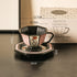 Black Peony Coffee Cup & Saucer Set