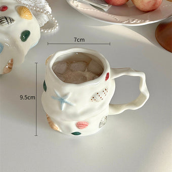 Coastal Style Irregular Teacup