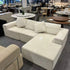 Pre Sale Modular Off-White L-Shaped Chaise Compression Sofa