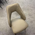 Gray Velvet Angel Wing Tailed Dining Chair