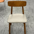 Walnut Gray PU Cushion Dining Chair