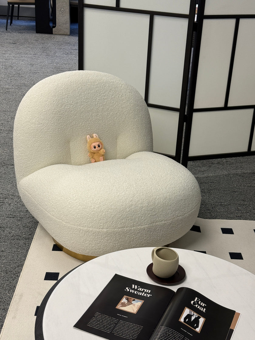 Modern White Swivel Sydney Chair